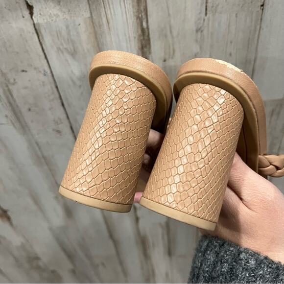 Dolce Vita Nairi Cafe Stella Braided Square Toe Slide Sandals - Picture 5 of 9